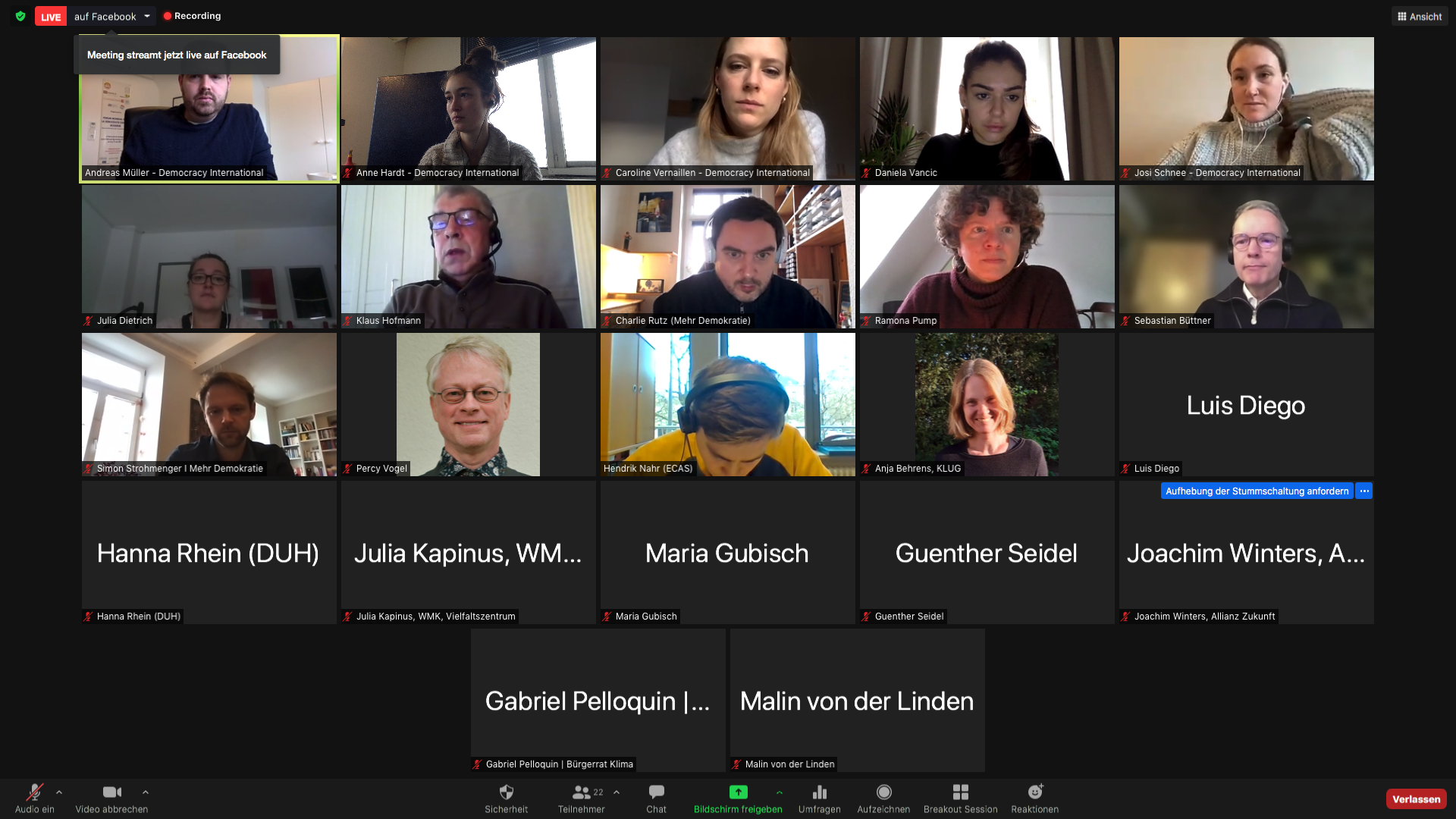 Image Auftaktveranstaltung DigiDEM online event